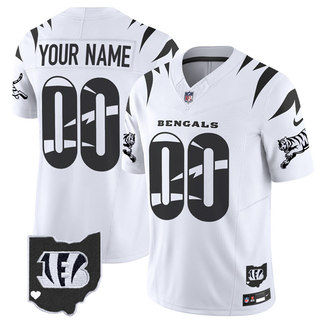 Men's Cincinnati Bengals Active Player Custom White F.U.S.E. Special Vapor Untouchable Limited Stitched Jersey